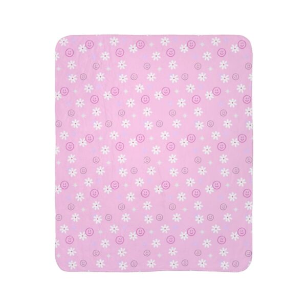 Pink Y2K Dasies Sherpa Fleece Blanket