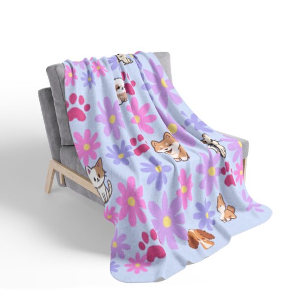 Cozy Pet-Themed Fleece Sherpa Blanket | Cute Animal Print | Gift for Pet Lovers | Soft Throw Blanket | Home Decor - Image 10