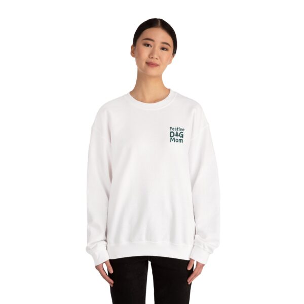 Festive Dog Mom Holiday Sweatshirt - Image 8