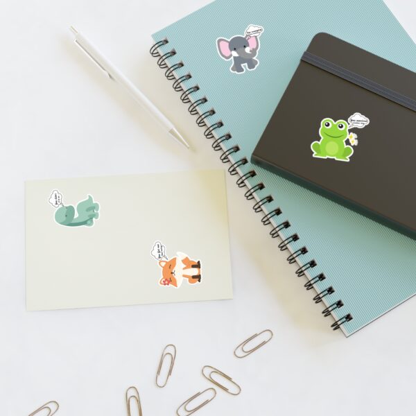 Cute Passive Aggressive Animal Stickers