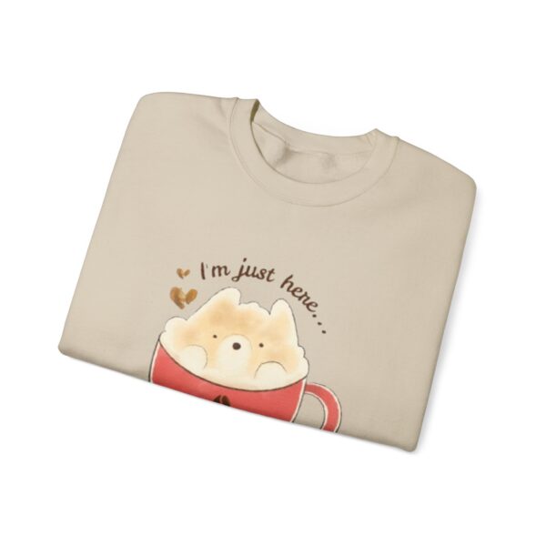 Im Just Here for the Coffee Cute Sweatshirt - Image 3