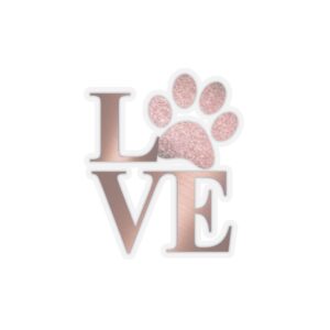 Love is a Four Letter Word Stickers (Rose Gold )