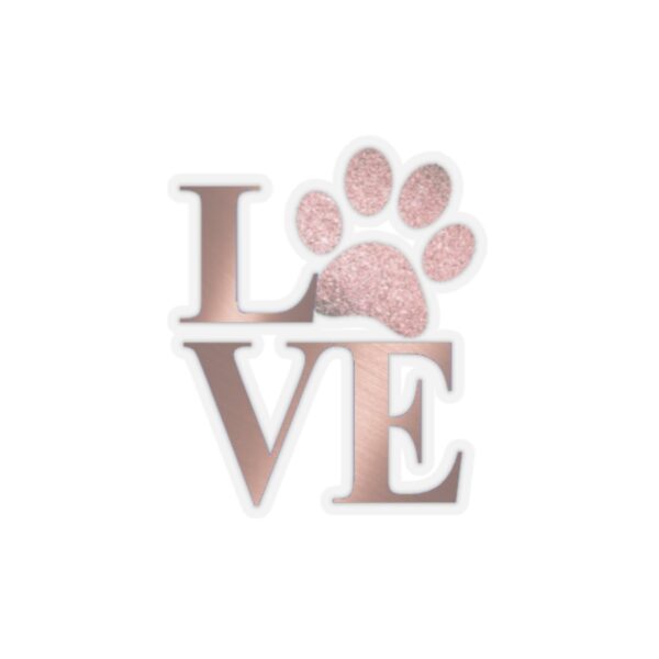 Love is a Four Letter Word Stickers (Rose Gold )