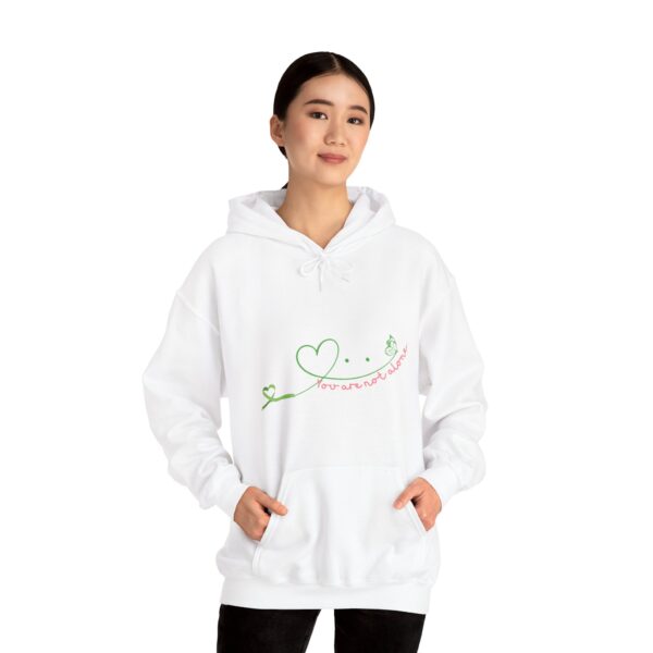 You Are Not Alone Front and Back Print Hoodie