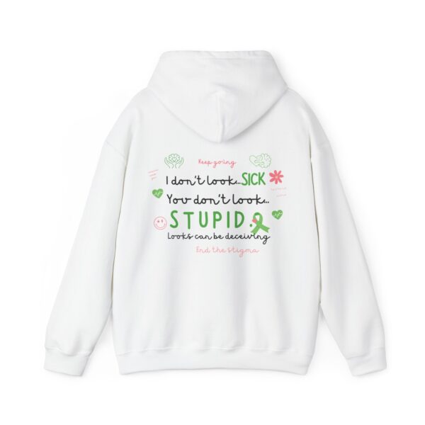 You Are Not Alone Front and Back Print Hoodie - Image 3