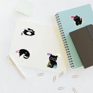 Silly Passive Aggressive Black Cat Stickers