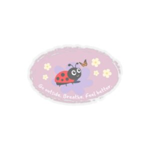 Cute Ladybug Inspirational Stickers, Nature Vibes, Positive Affirmation Stickers for Journals, DIY Crafts, Gifts for Kids