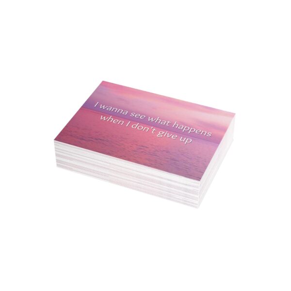 I Wanna See What Happens Pink Astethic Postcard Bundle - Image 2