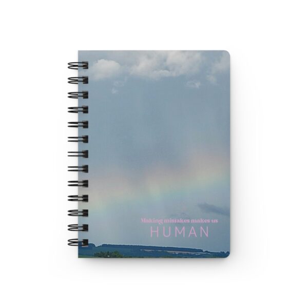 Inspirational Spiral Bound Journal - Making Mistakes Makes Us HUMAN