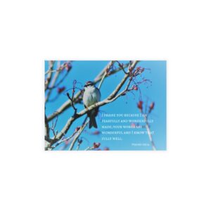 Fearfully and Wonderfully Made Psalms Bible Verse Bird Photo