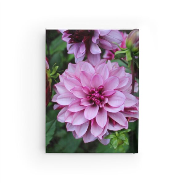 Keep Going Purple Dahlia Bloom Blank Journal - Image 2