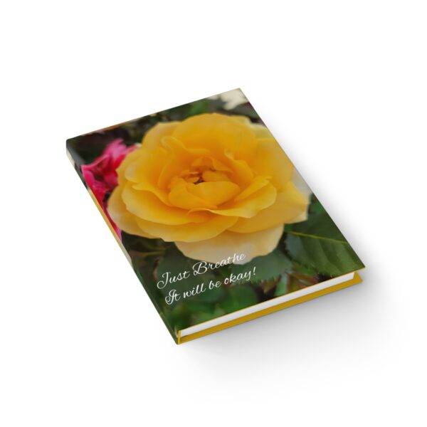 Just Breathe Friendship Rose Blank Journal - Image 3