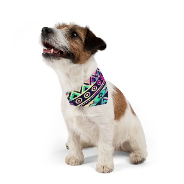 Rainbow Tribal Dog Pet Bandana - Image 2