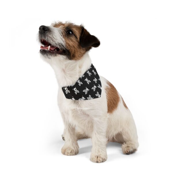 Edgy Skull Pet Bandana Collar - Image 2
