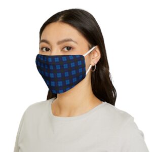 Blue Plaid Face Mask