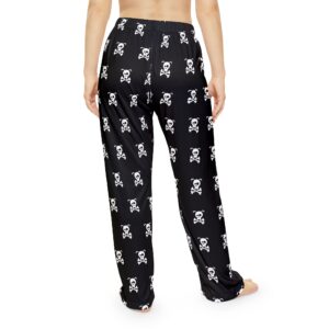 Edgy Skull Print Women's Pajama Pants - Cozy Loungewear for Halloween