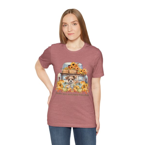 Cute Dog and Pumpkin Fall Tshirt