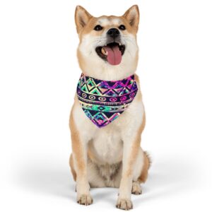 Rainbow Tribal Dog Pet Bandana