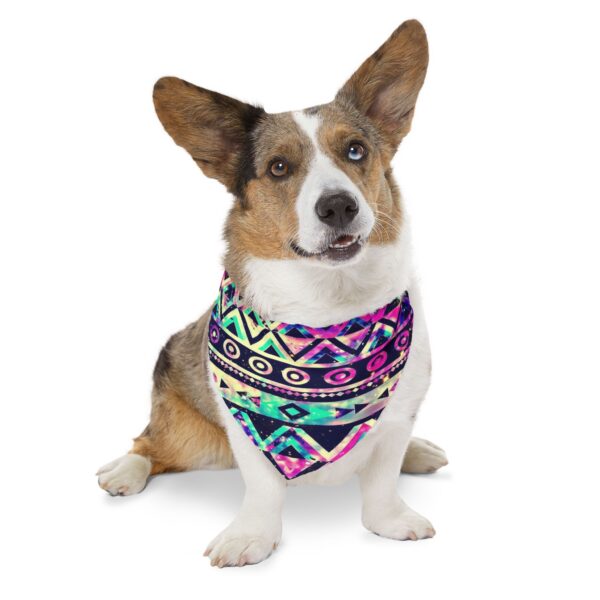 Rainbow Tribal Dog Pet Bandana - Image 3