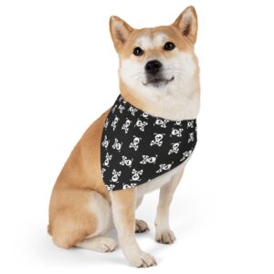 Edgy Skull Pet Bandana Collar