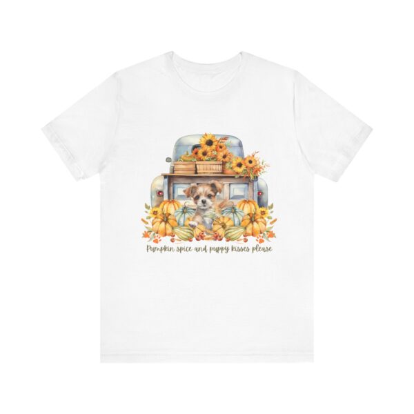Cute Dog and Pumpkin Fall Tshirt - Image 3