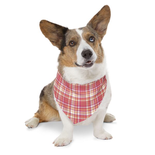 Cute Spooky Halloween Plaid Pattern Pet Bandana - Image 3