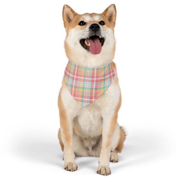 End of Summer Plaid Pattern Pet Bandana