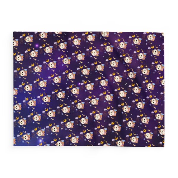 Cozy Bookworm Owl Fleece Blanket, - Image 3