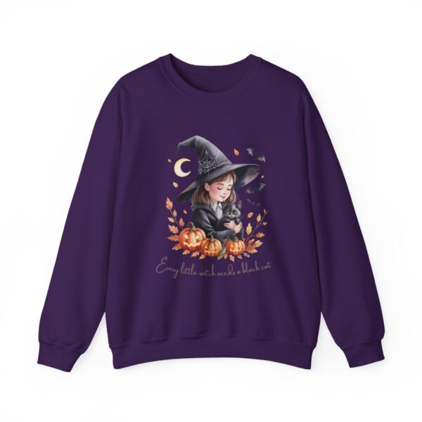 Cozy Witchy Crewneck Sweatshirt with Pumpkin Design, - Image 6