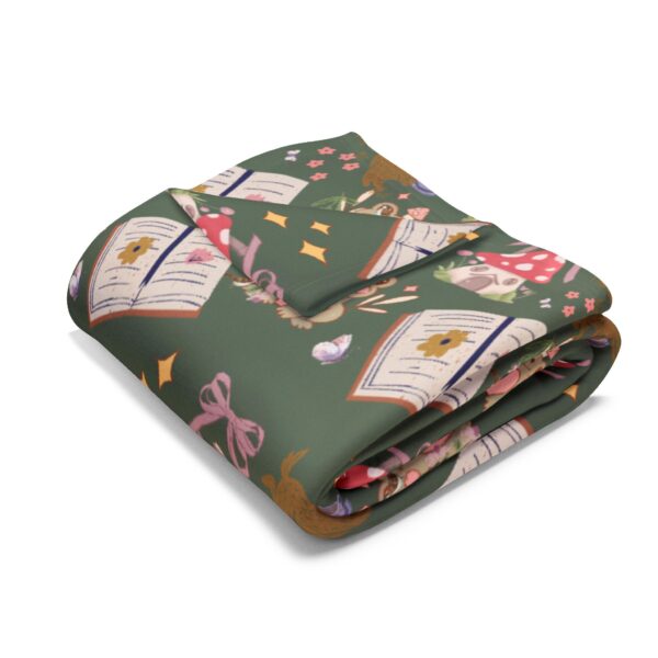 Cozy Cottagecore Pattern Winter Fleece Blanket - Image 7