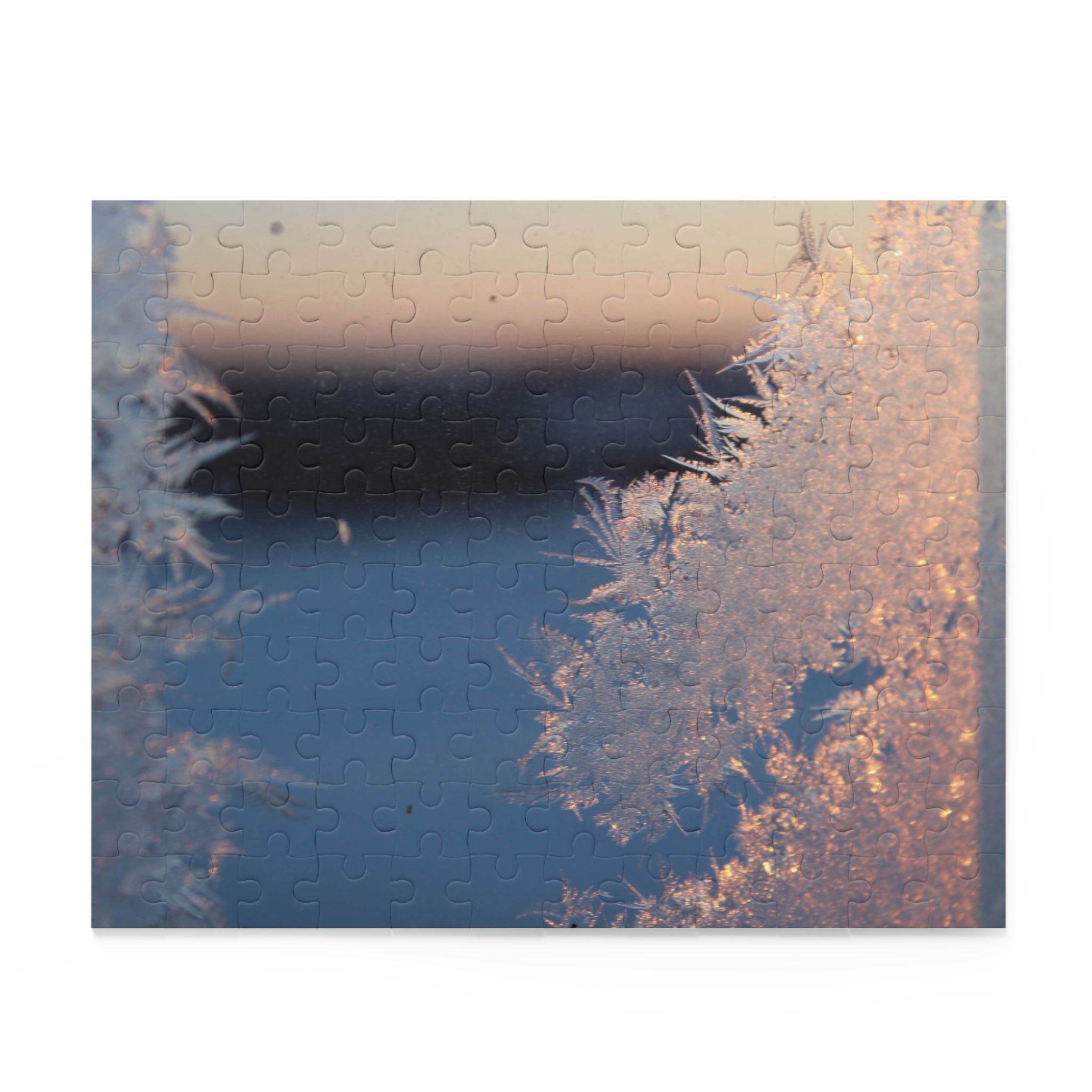 Winter Frost Macro Puzzle — Scenic Snowflake Photo Jigsaw (120/252/500 pcs) - Image 2