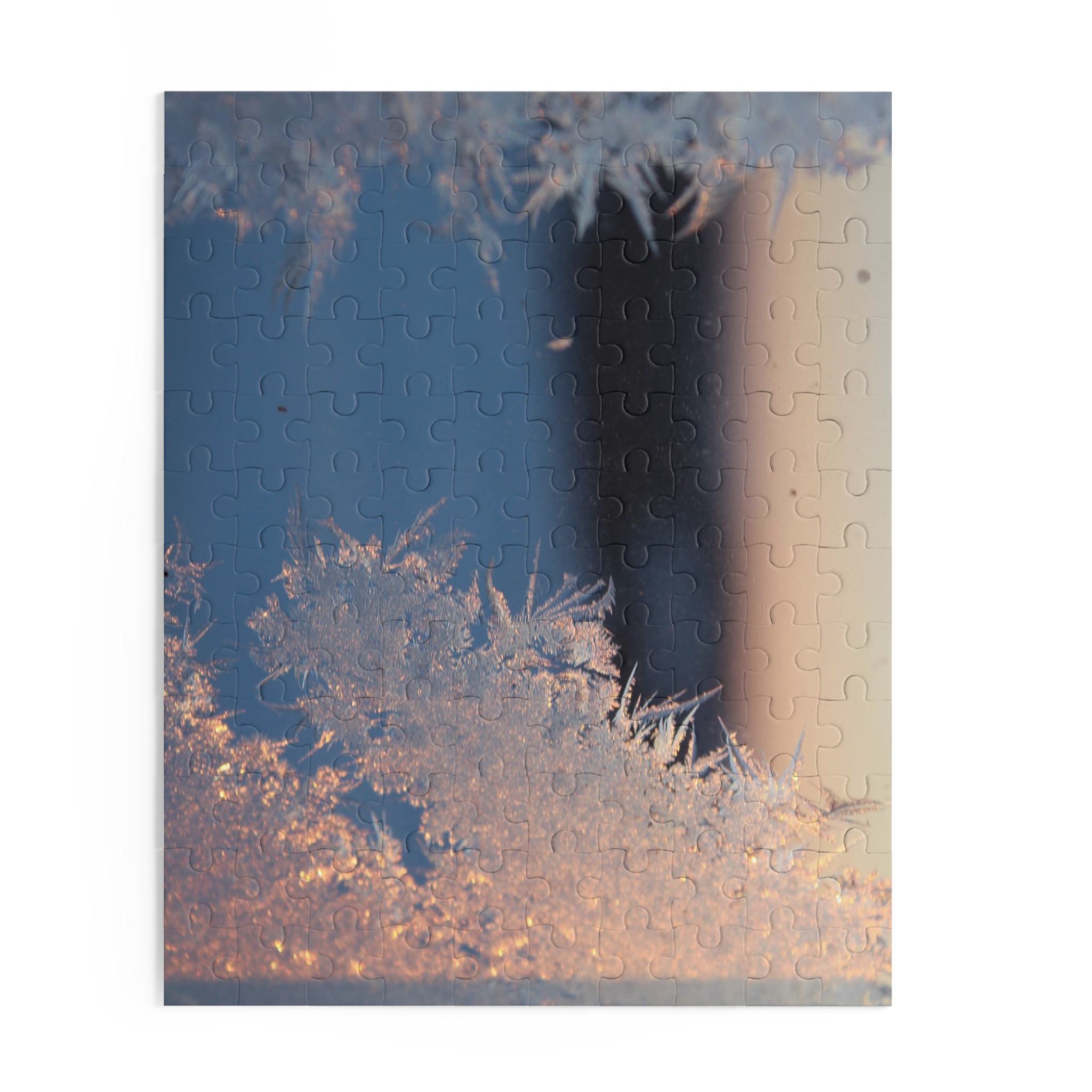Winter Frost Macro Puzzle — Scenic Snowflake Photo Jigsaw (120/252/500 pcs) - Image 3