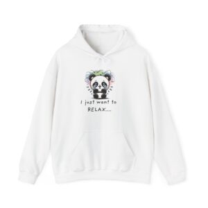Relax Panda Hoodie — "I Just Want to Relax" Cute Panda Comfort Sweatshirt