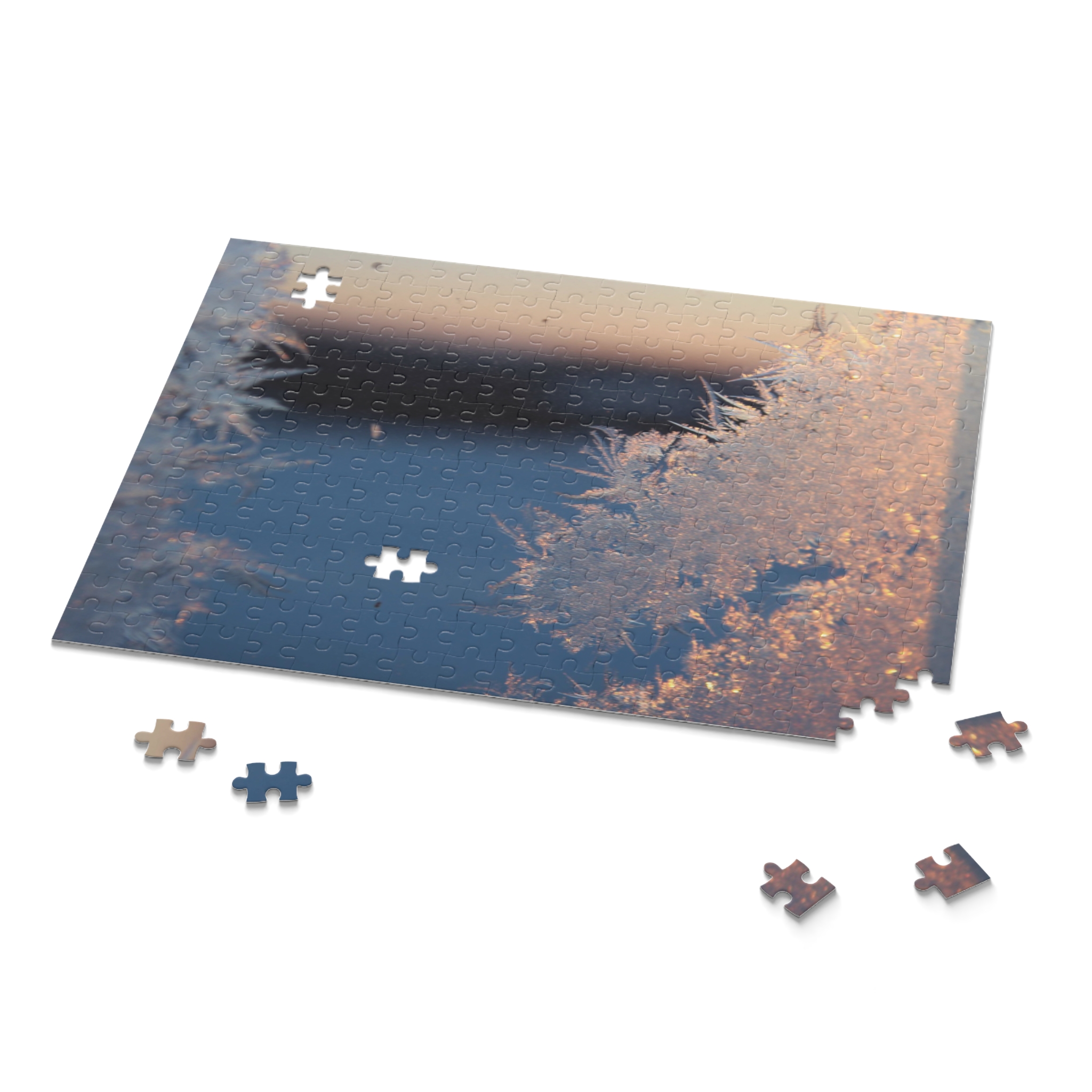 Winter Frost Macro Puzzle — Scenic Snowflake Photo Jigsaw (120/252/500 pcs) - Image 8
