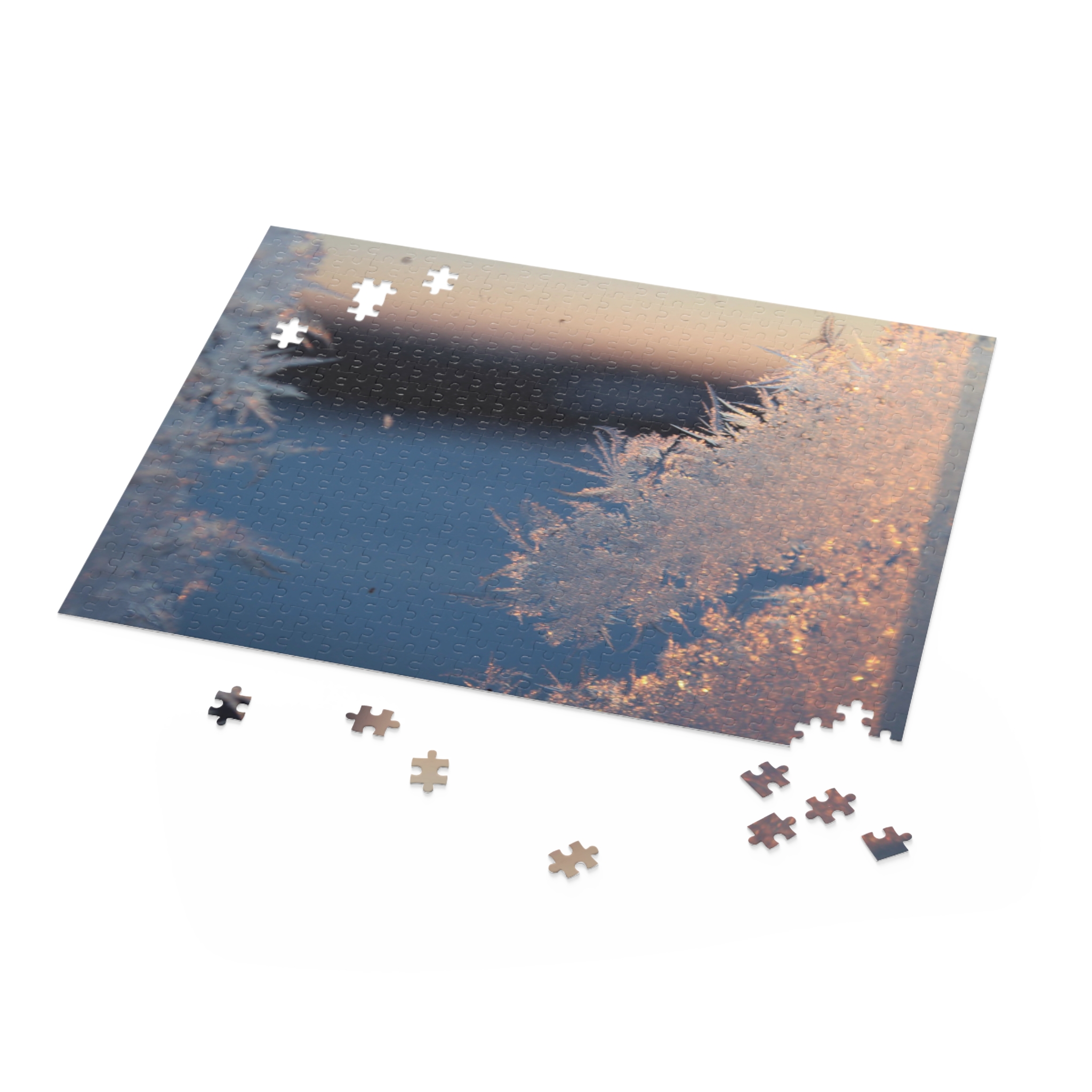 Winter Frost Macro Puzzle — Scenic Snowflake Photo Jigsaw (120/252/500 pcs) - Image 12