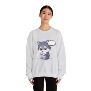 Cute Crying Husky Sweatshirt – "I just want my mom to accept me" Cozy Crewneck