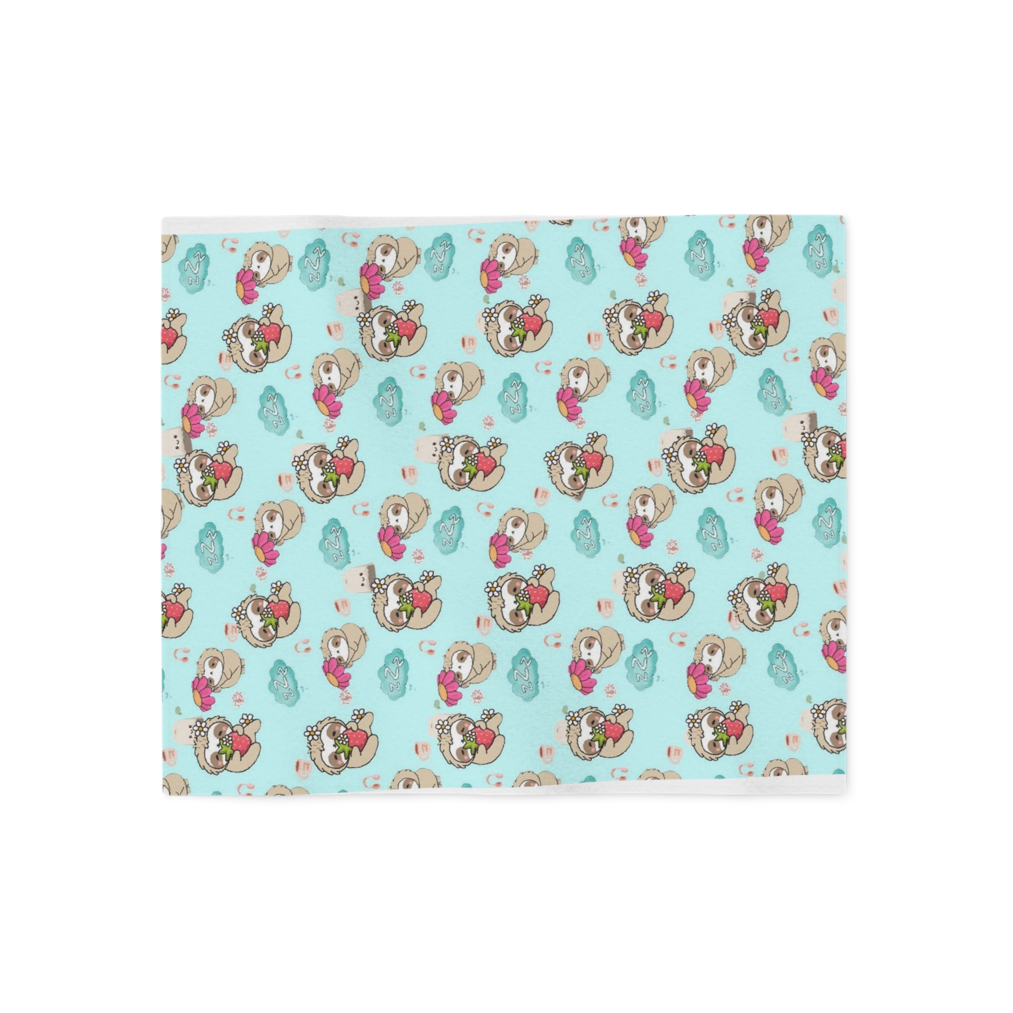 Sleepy Sloth Pattern Sweatshirt Blanket | Forget About It Go To Sleep Mantra