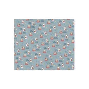 Emotional Since Birth sloth pattern Sweatshirt Blanket | Cozy mental health design