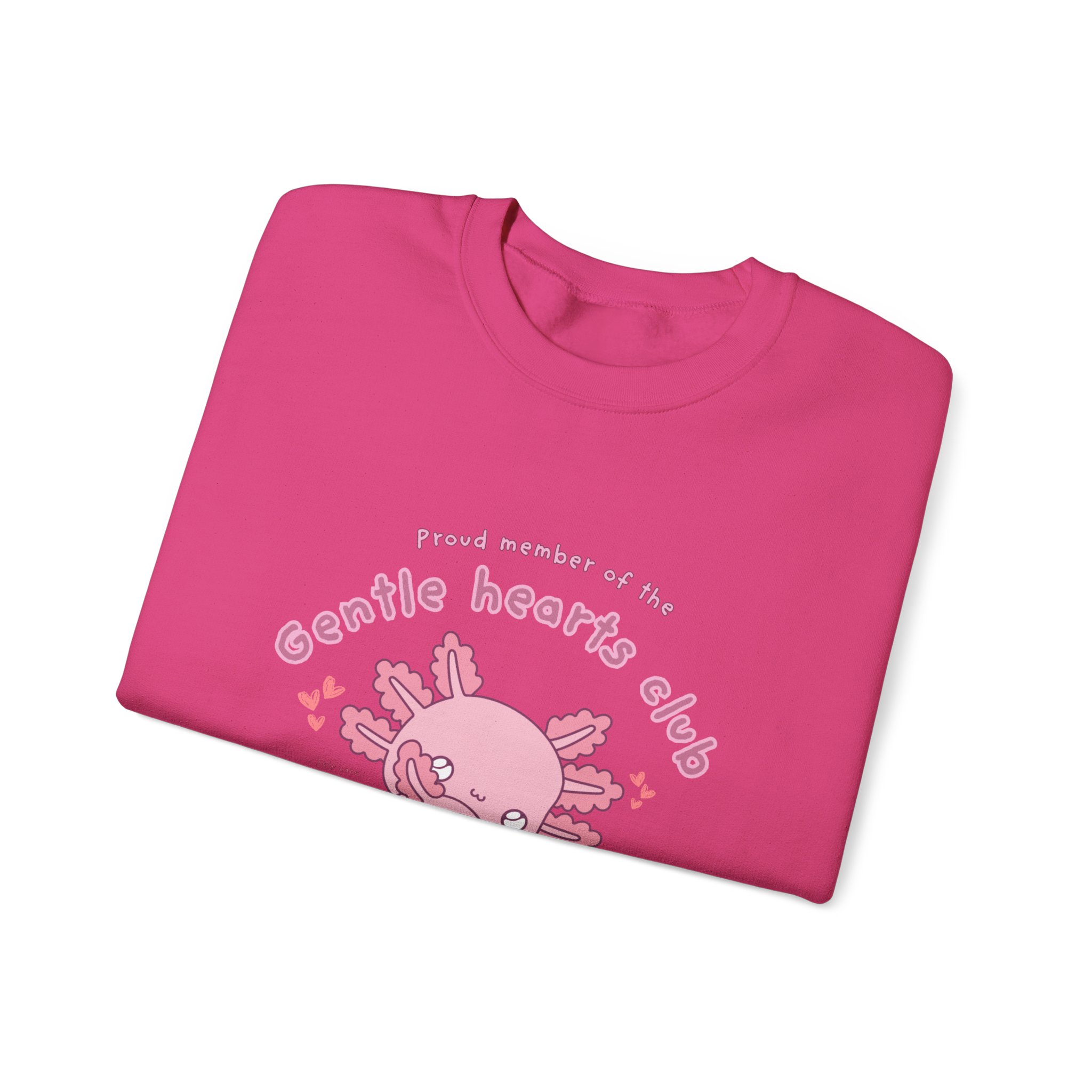 Proud Member of the Gentle Hearts Club Chibi Axolotl Sweatshirt | Mental Health HSP - Image 31