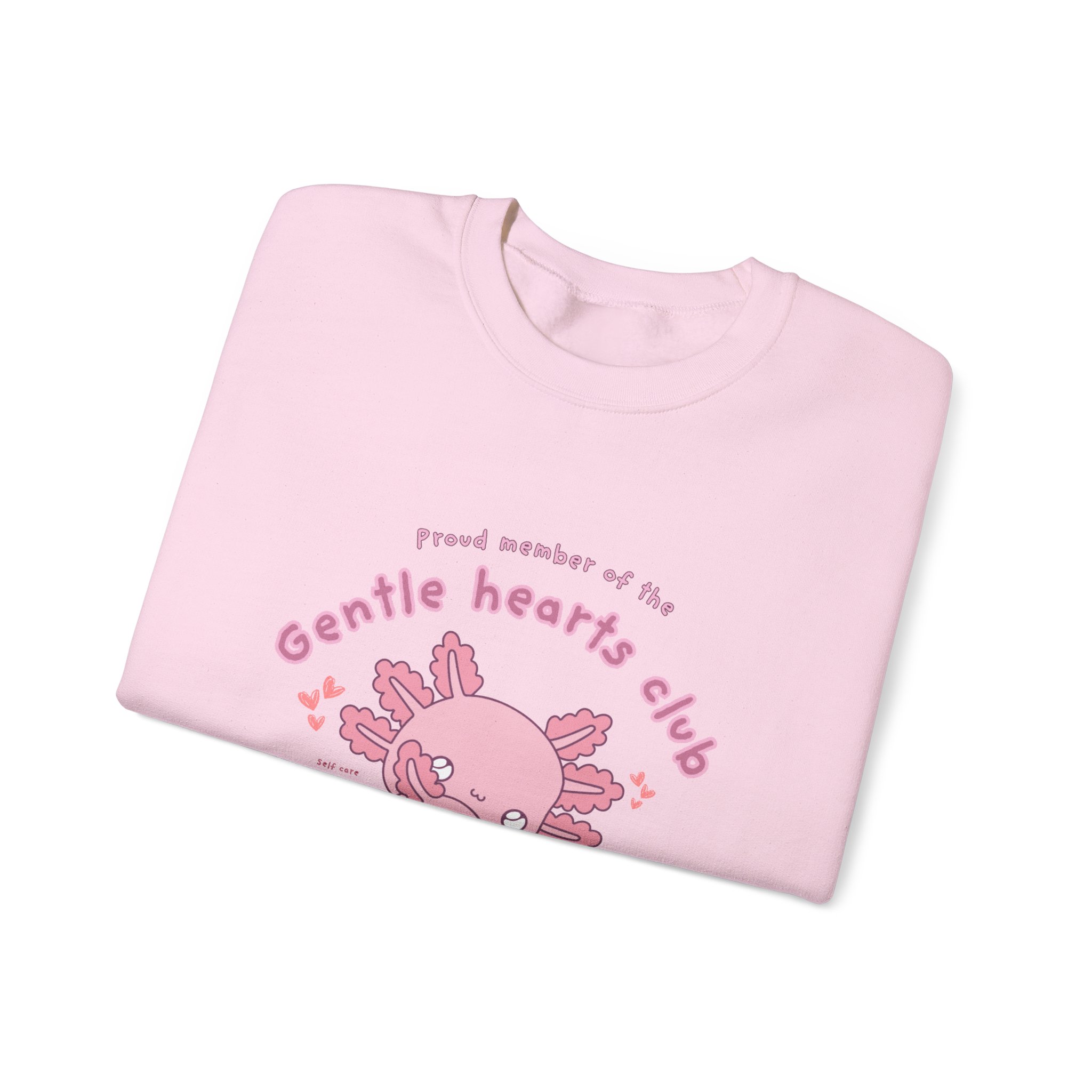 Proud Member of the Gentle Hearts Club Chibi Axolotl Sweatshirt | Mental Health HSP - Image 27