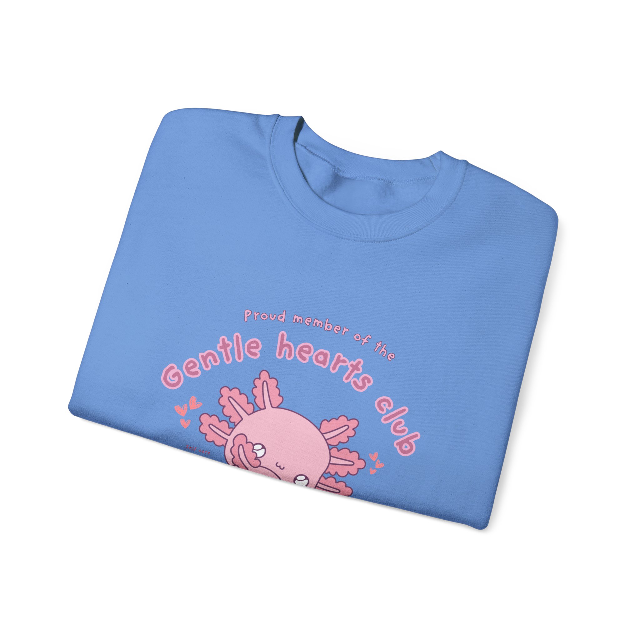Proud Member of the Gentle Hearts Club Chibi Axolotl Sweatshirt | Mental Health HSP - Image 19