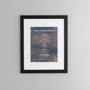 Ways to Forgive Anxiety Affirmation Wall Art Printable