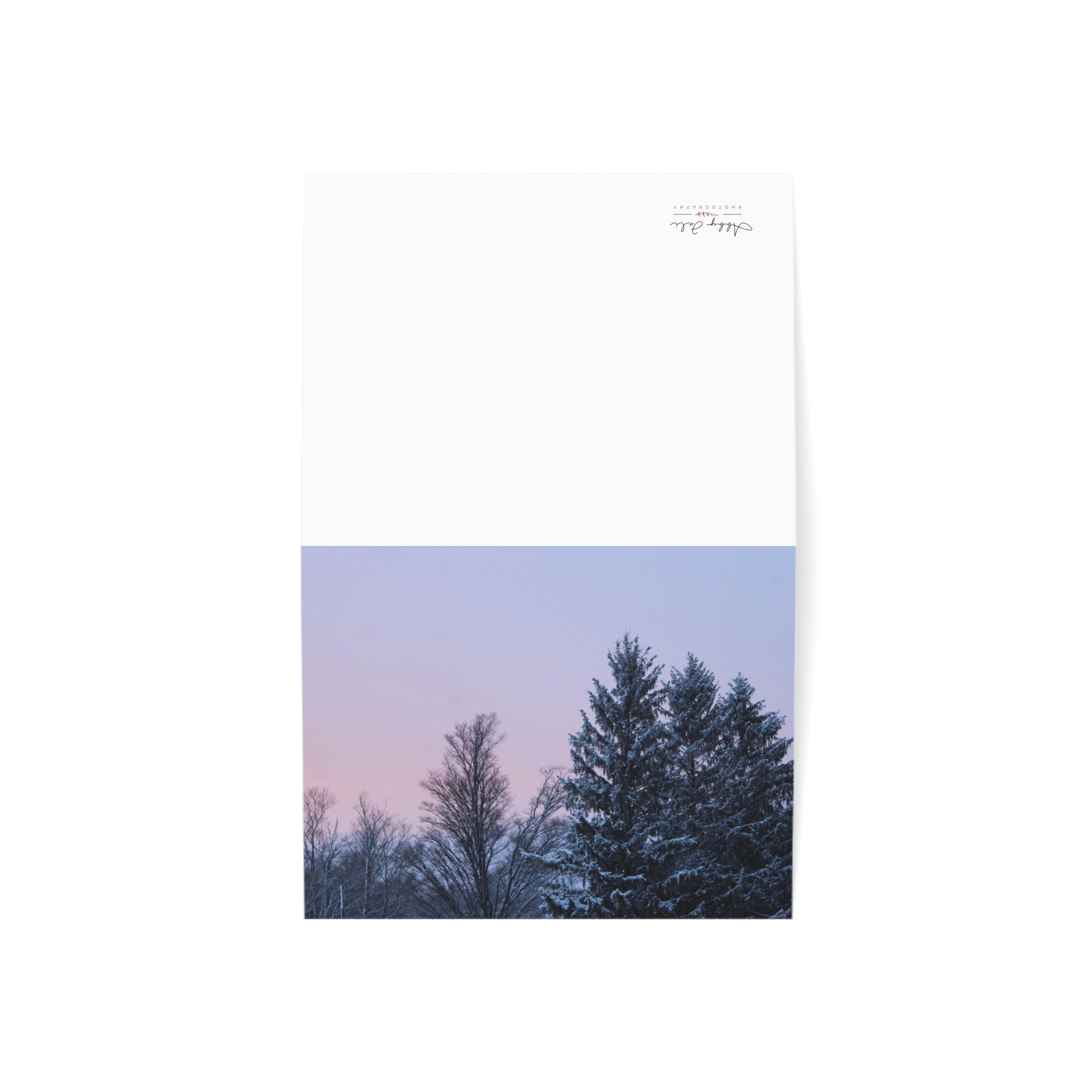 Winter Sunset Greeting Cards (1, 10, 30, and 50pcs) - Image 55