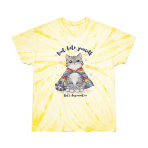 Don’t Hate Yourself Tie-Dye Tee, Cyclone