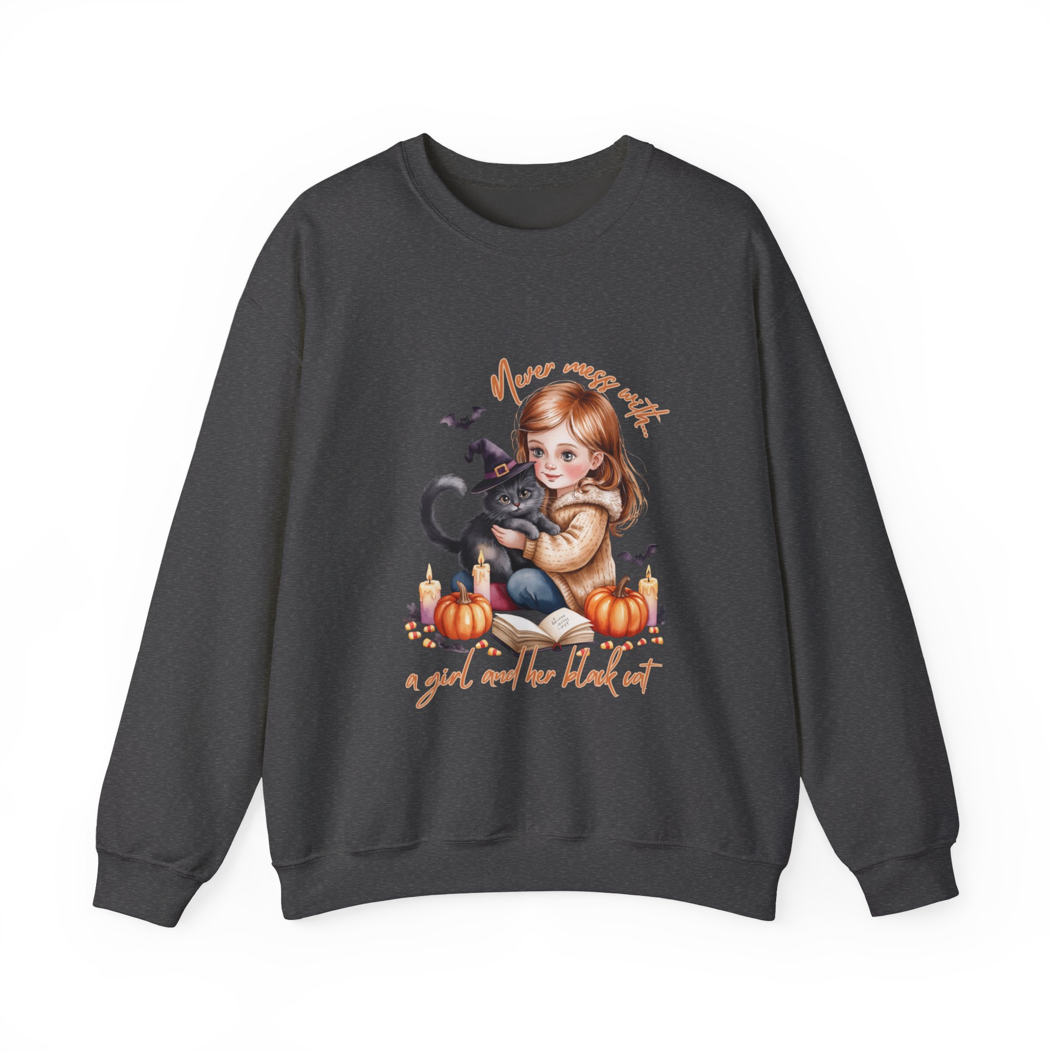 Cozy Halloween Sweatshirt, Cute Fall Crewneck, Cat Lover Gift, Autumn Apparel, Pumpkin Sweatshirt - Image 13