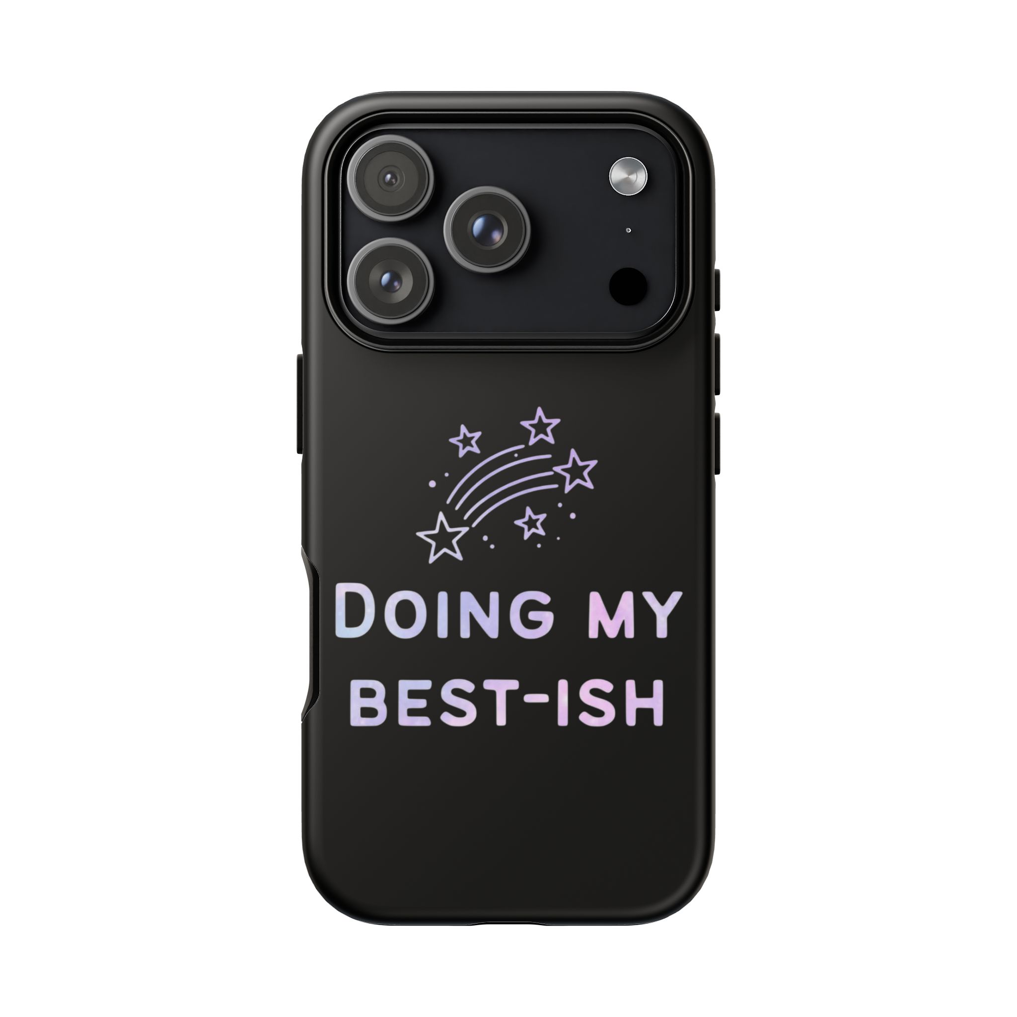 "Doing My Best-ish" Pastel Stars Protective Phone Cover Cover - Image 5